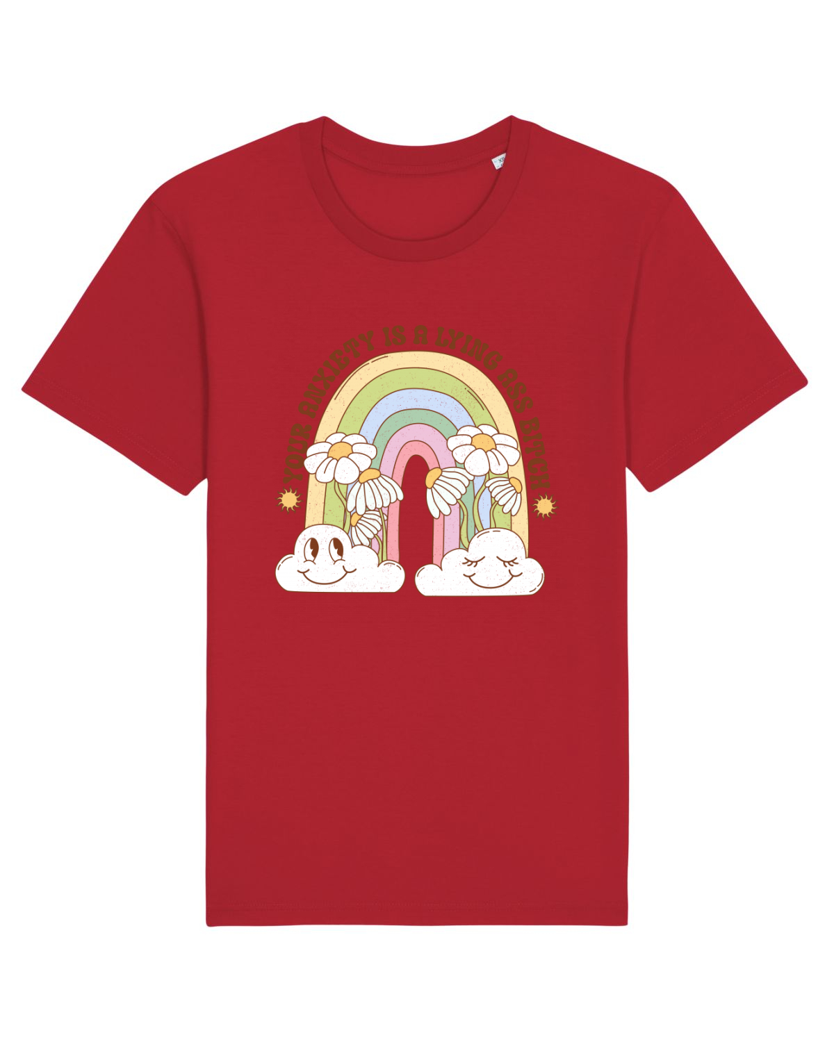Tricou mânecă scurtă Unisex Rocker Red