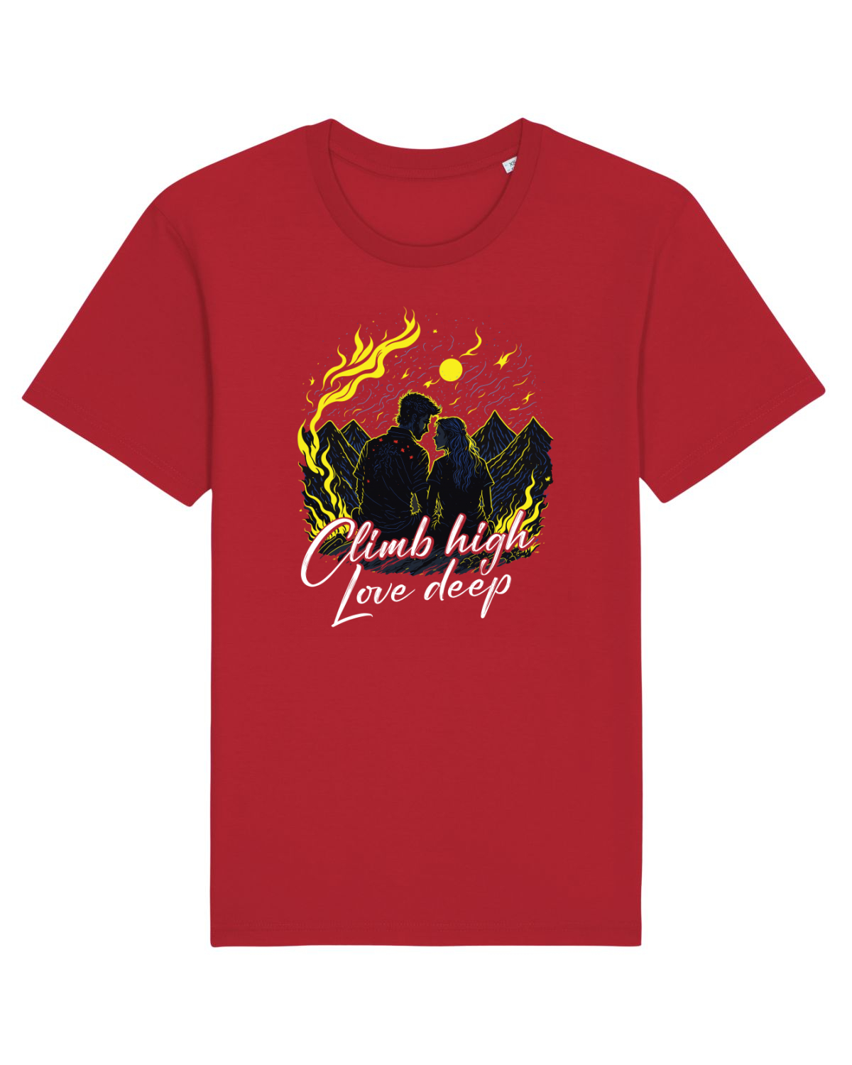 Tricou mânecă scurtă Unisex Rocker Red