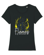 pt montaniarzii îndrăgostiți - Flames of adventure Tricou mânecă scurtă guler larg fitted Damă Expresser