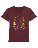 pt montaniarzii îndrăgostiți - Flames of adventure Tricou mânecă scurtă guler V Bărbat Presenter
