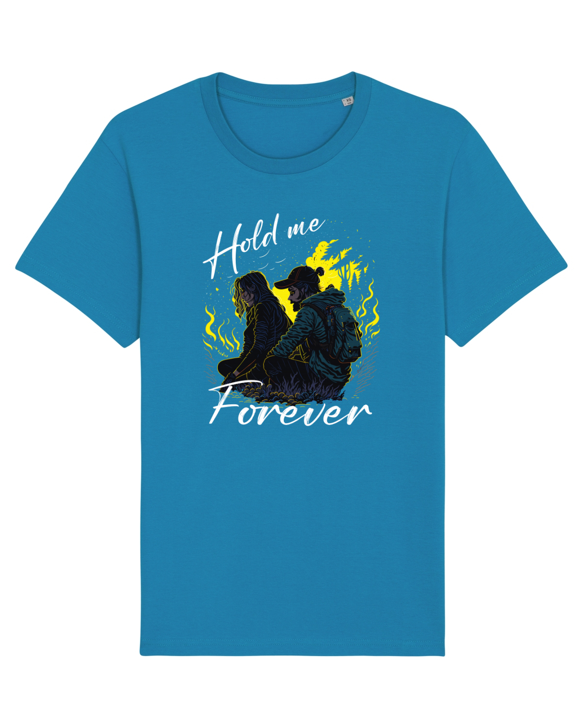 Tricou mânecă scurtă Unisex Rocker Azur