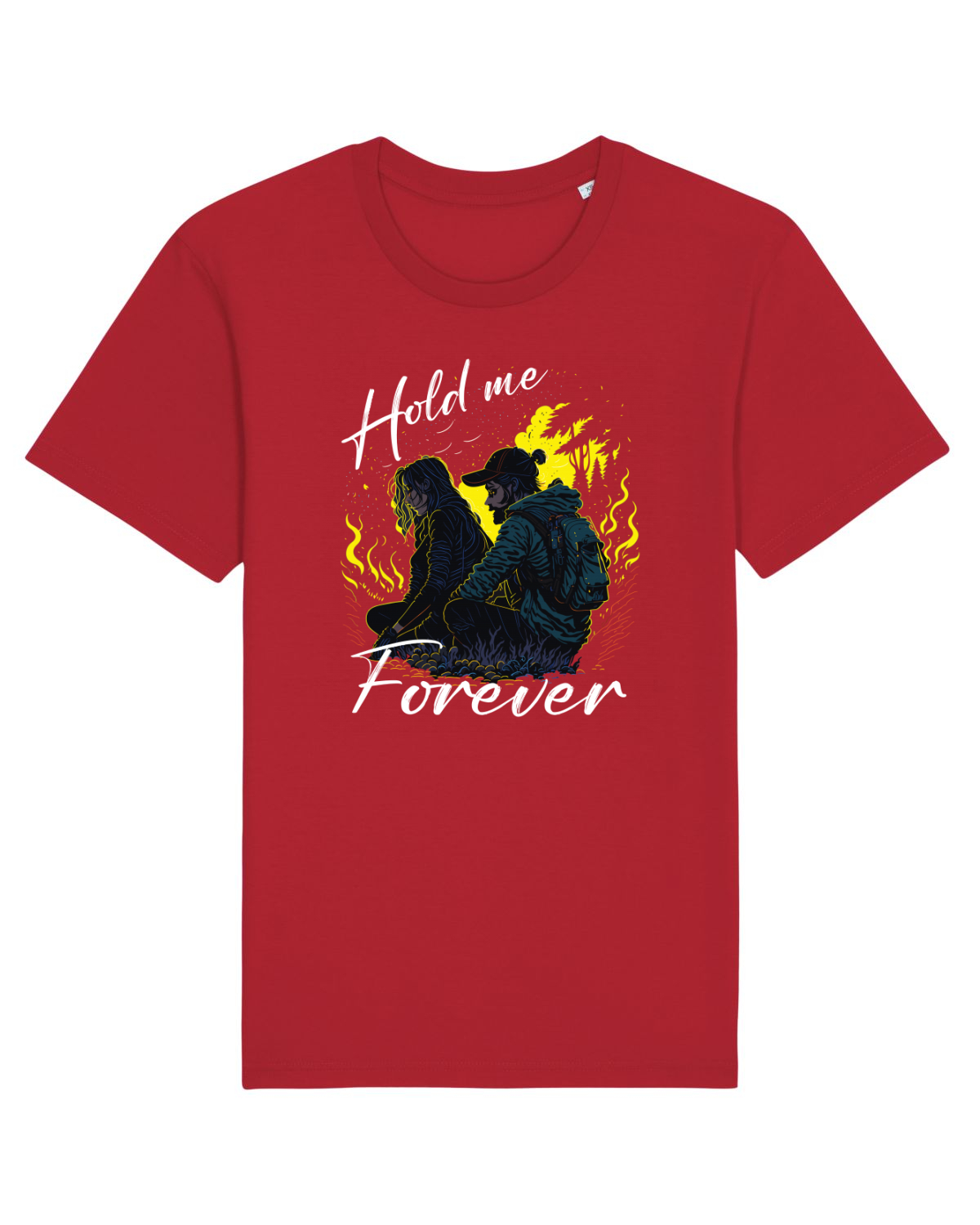 Tricou mânecă scurtă Unisex Rocker Red