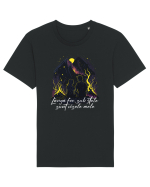 pt montaniarzii îndrăgostiți - Lângă foc sub stele sunt visele mele Tricou mânecă scurtă Unisex Rocker