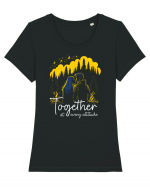 pt montaniarzii îndrăgostiți - Together at every altitude Tricou mânecă scurtă guler larg fitted Damă Expresser