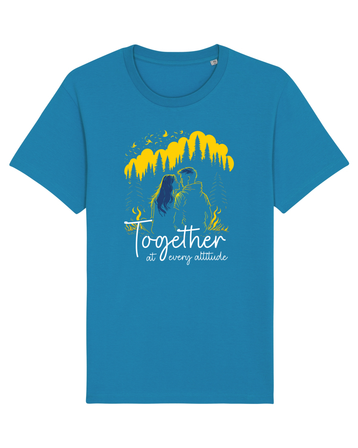 Tricou mânecă scurtă Unisex Rocker Azur