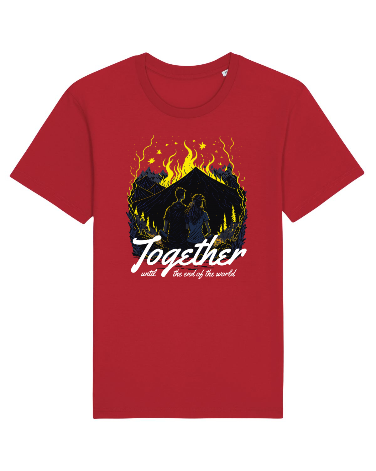 Tricou mânecă scurtă Unisex Rocker Red