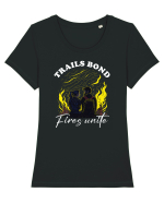 pt montaniarzii îndrăgostiți - Trails bond, fires unite Tricou mânecă scurtă guler larg fitted Damă Expresser