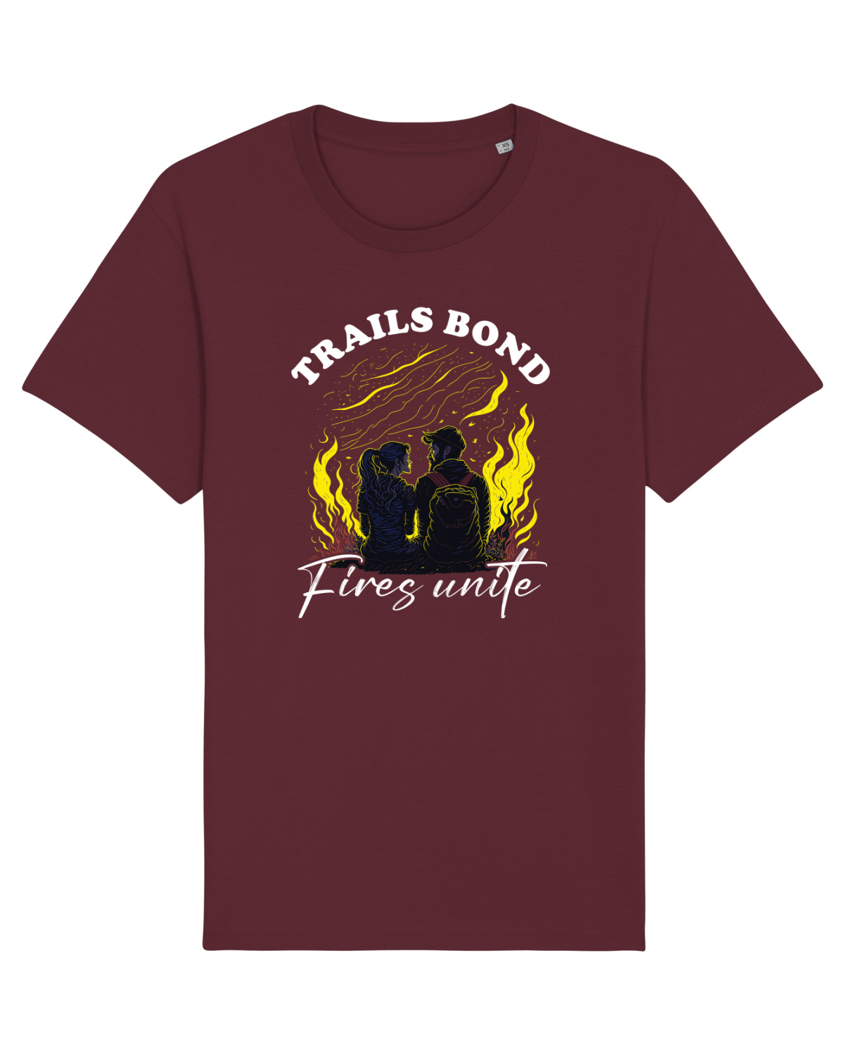 Tricou mânecă scurtă Unisex Rocker Burgundy