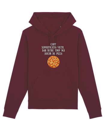 CAUT SEMNIFICAȚIA VIEȚII - PIZZA Burgundy