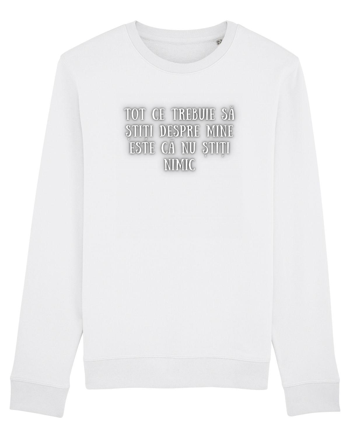 Bluză mânecă lungă Unisex Rise White