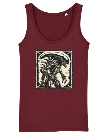  Alien Skeleton -  Sci-Fi Original | Design Unic Burgundy