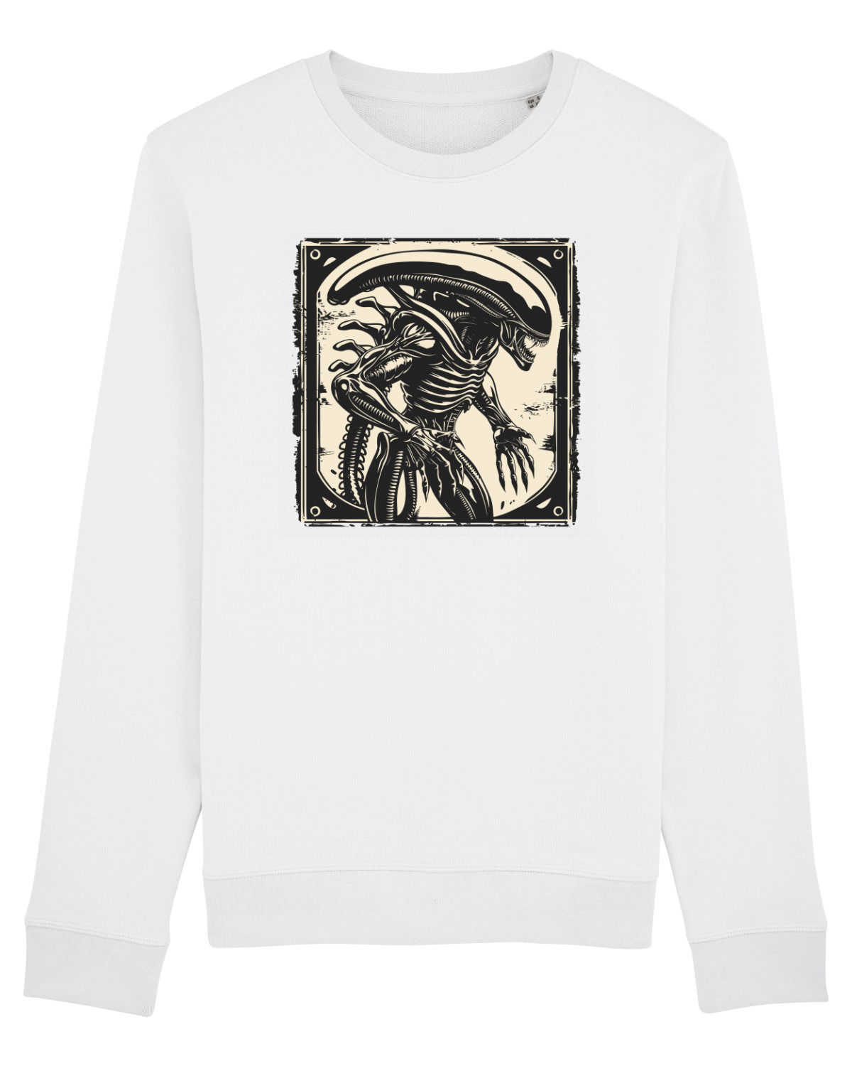 Bluză mânecă lungă Unisex Rise White
