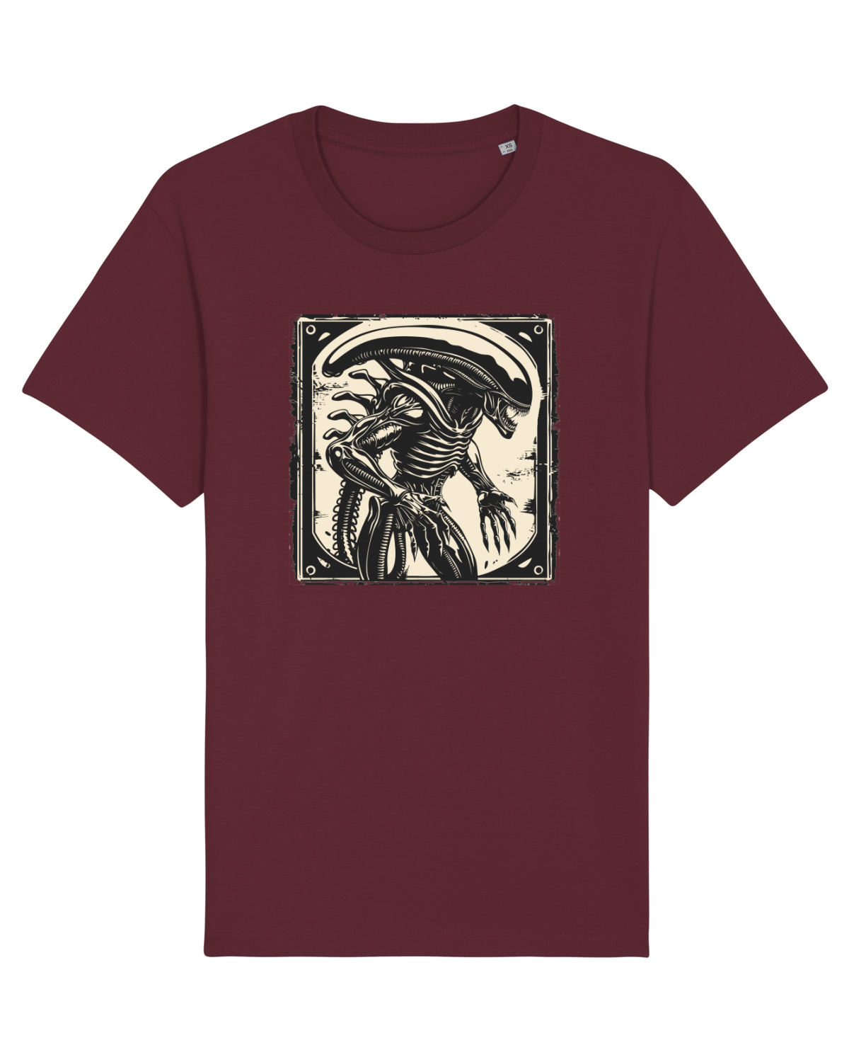 Tricou mânecă scurtă Unisex Rocker Burgundy