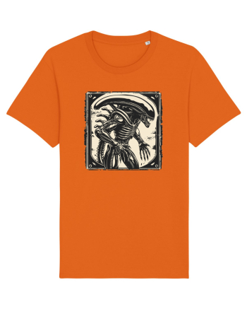  Alien Skeleton -  Sci-Fi Original | Design Unic Bright Orange