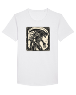  Alien Skeleton -  Sci-Fi Original | Design Unic Tricou mânecă scurtă guler larg Bărbat Skater