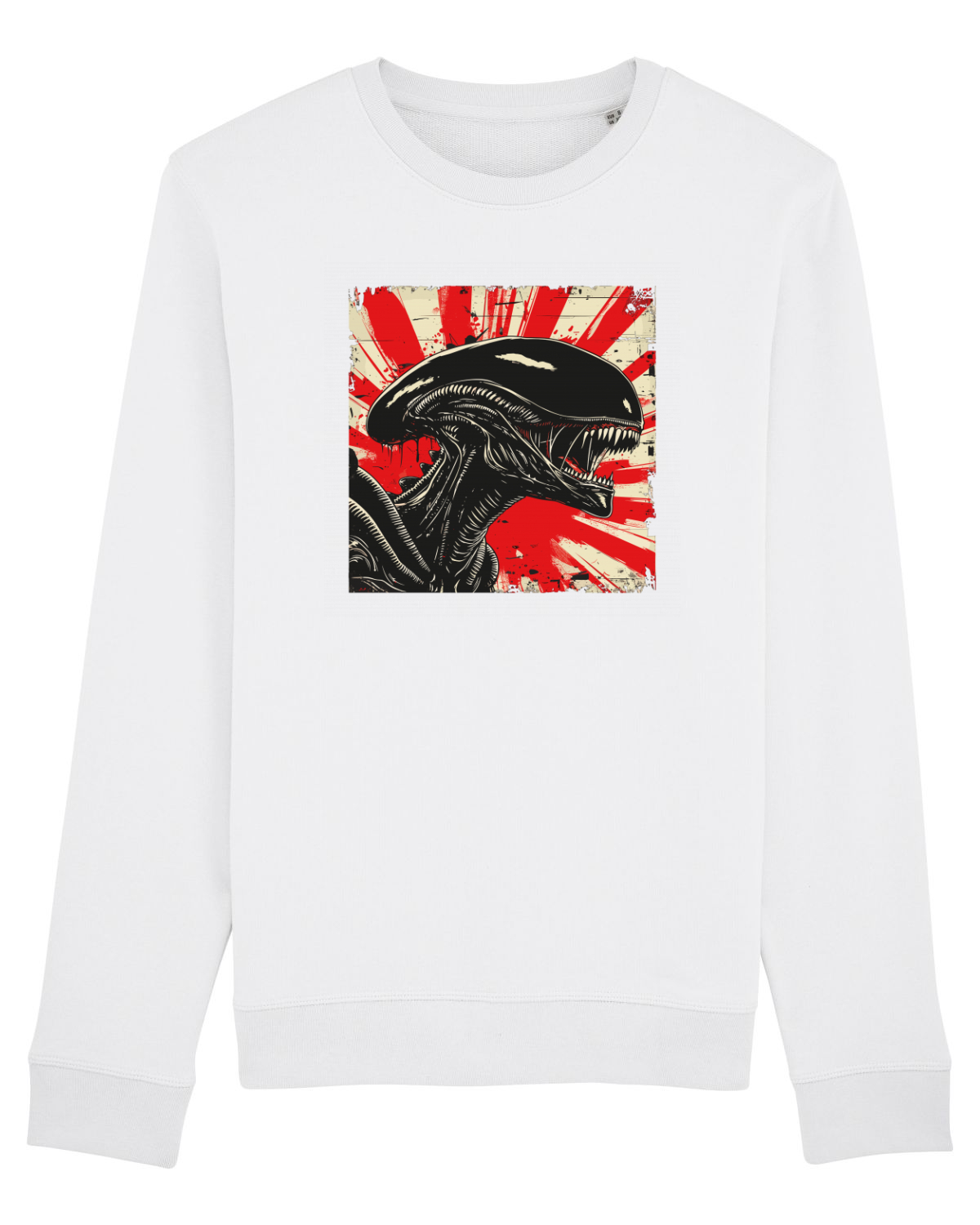 Bluză mânecă lungă Unisex Rise White