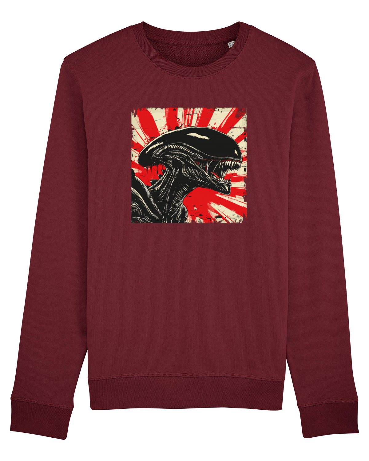 Bluză mânecă lungă Unisex Rise Burgundy