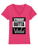 Direct din Vaslui Tricou mânecă scurtă guler V Damă Evoker
