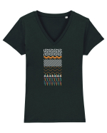 Lines Tricou mânecă scurtă guler V Damă Evoker