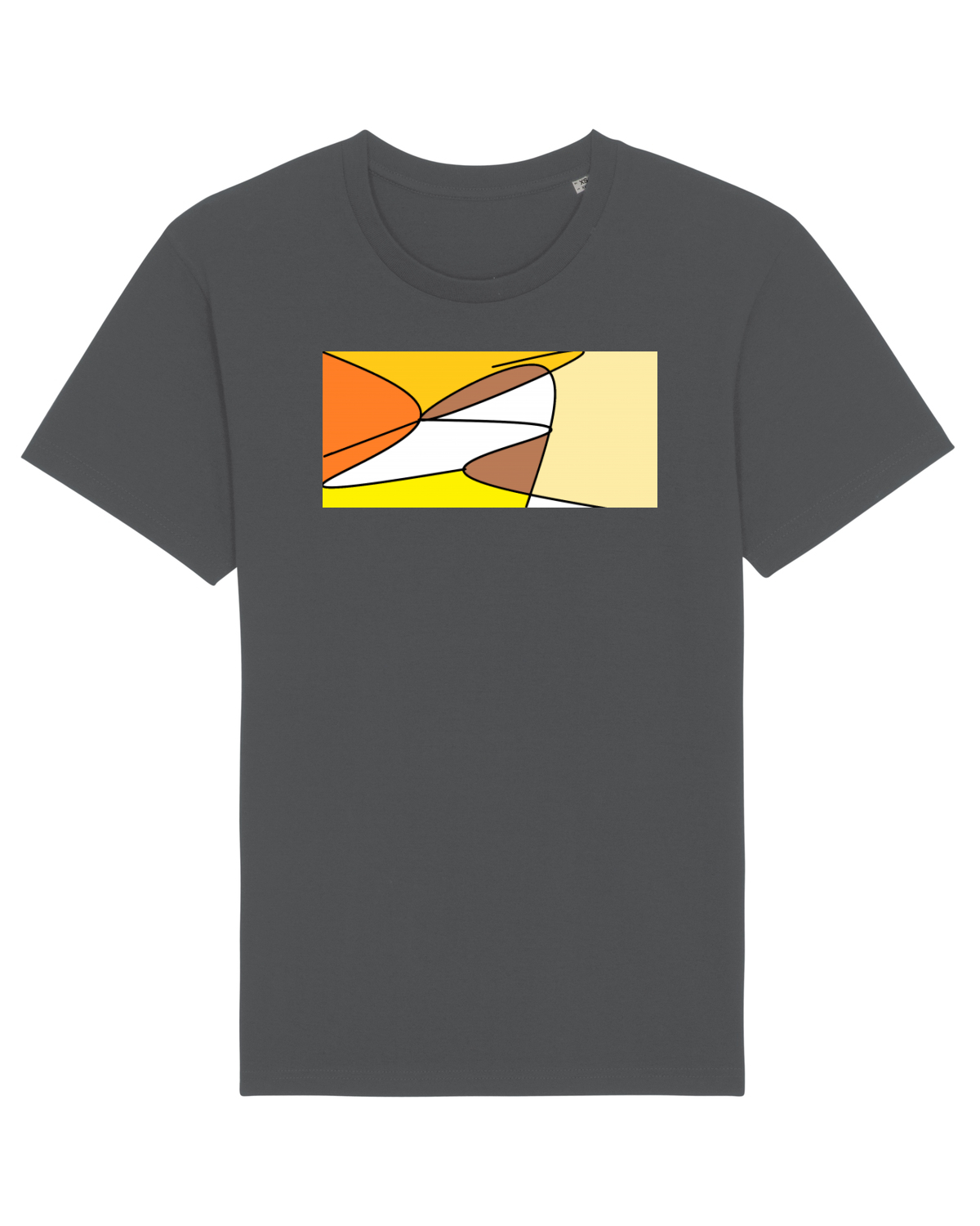 Tricou mânecă scurtă Unisex Rocker Anthracite