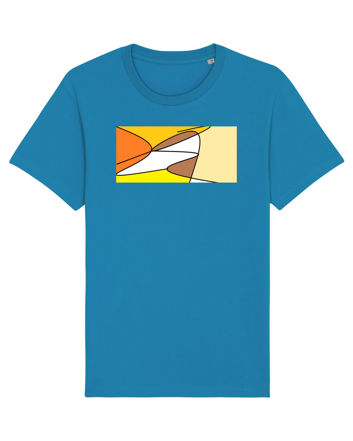 Tricou mânecă scurtă Unisex Rocker Azur