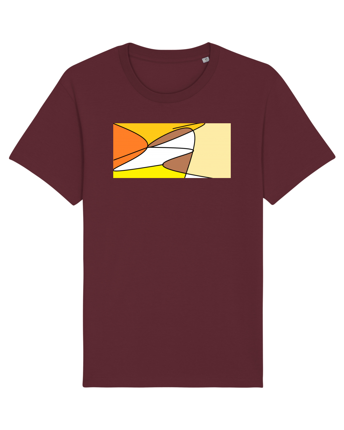 Tricou mânecă scurtă Unisex Rocker Burgundy
