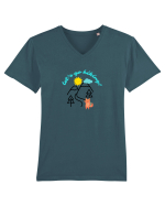 Let's Go Hiking! Tricou mânecă scurtă guler V Bărbat Presenter