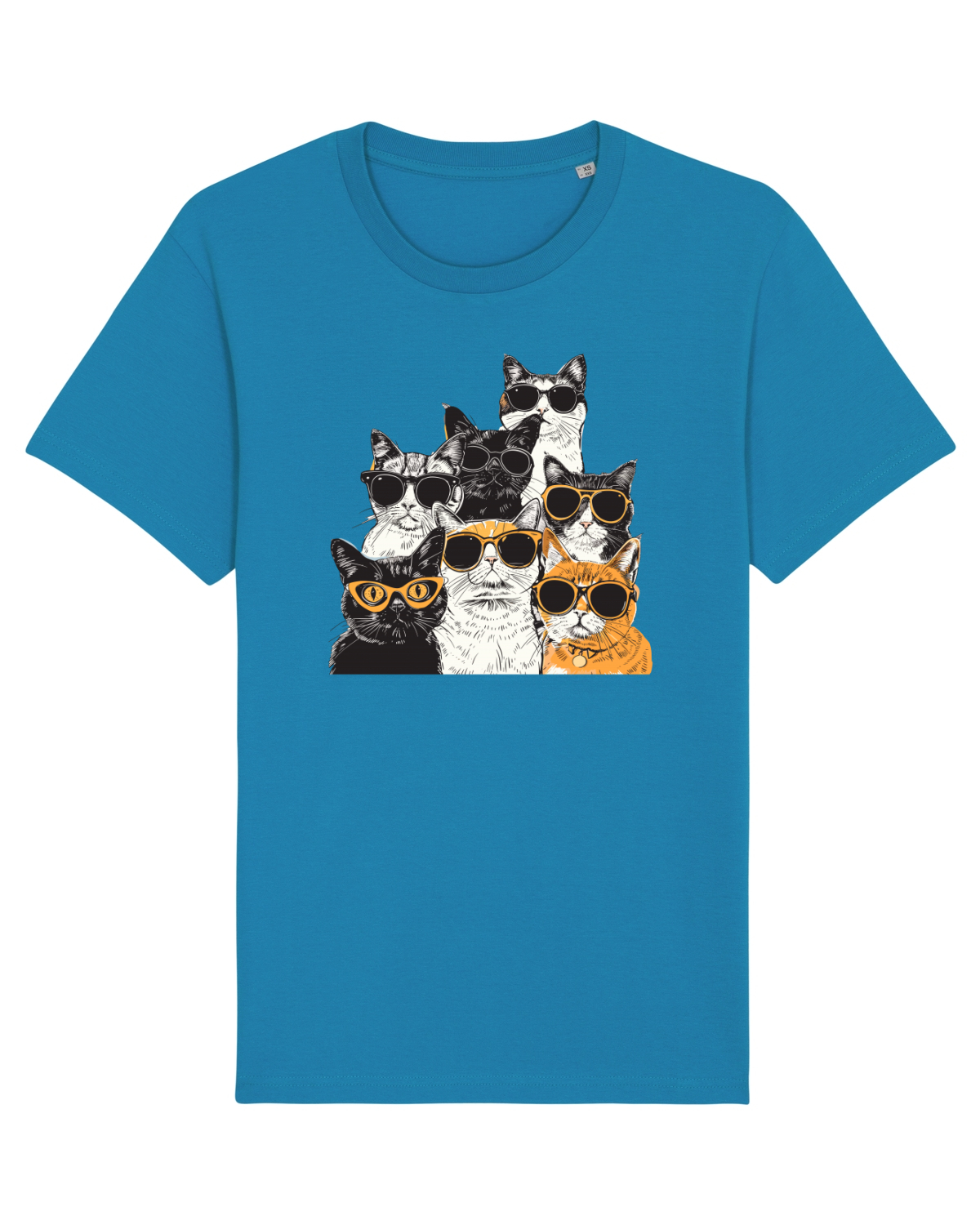 Tricou mânecă scurtă Unisex Rocker Azur