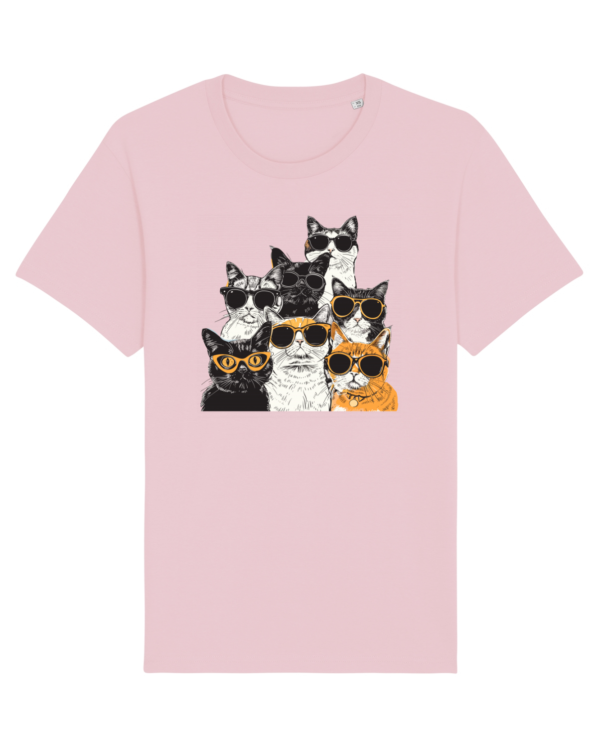 Tricou mânecă scurtă Unisex Rocker Cotton Pink