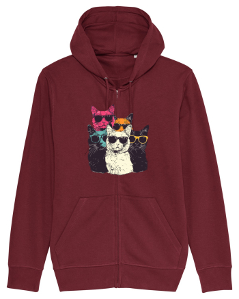 Pisici cool Burgundy