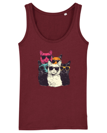 Pisici cool Burgundy