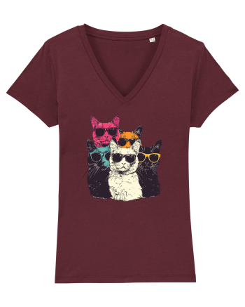Pisici cool Burgundy