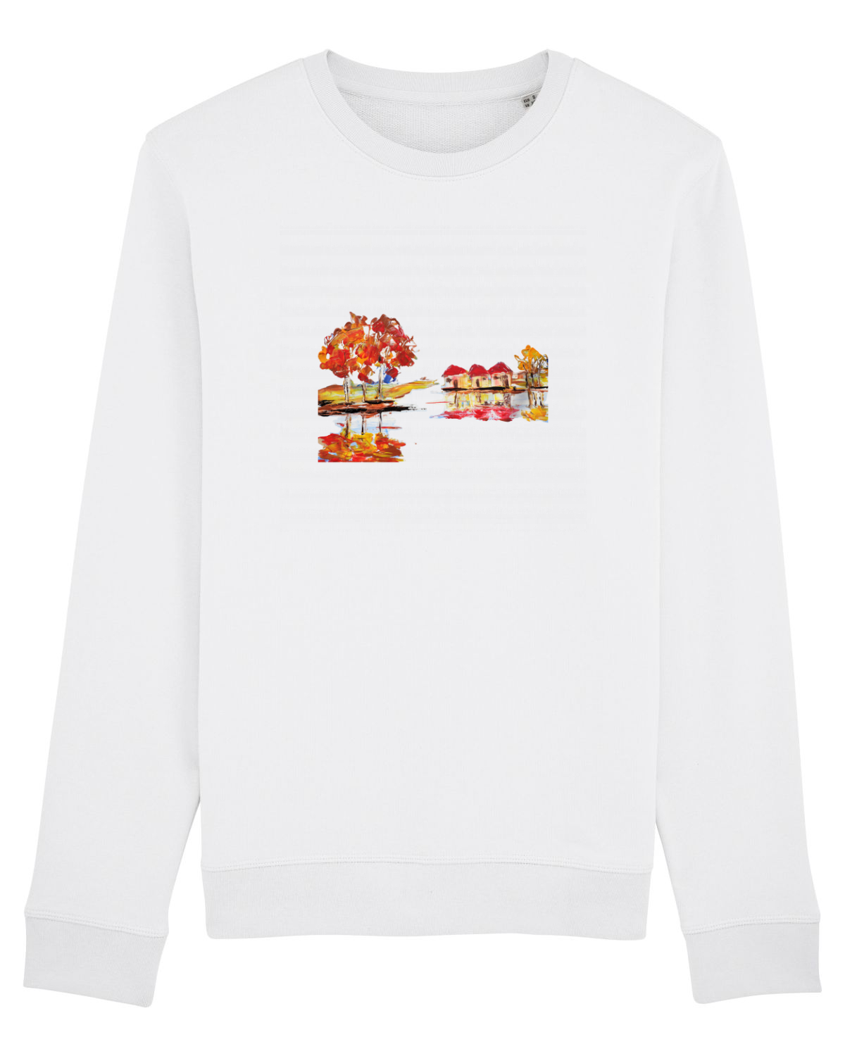 Bluză mânecă lungă Unisex Rise White