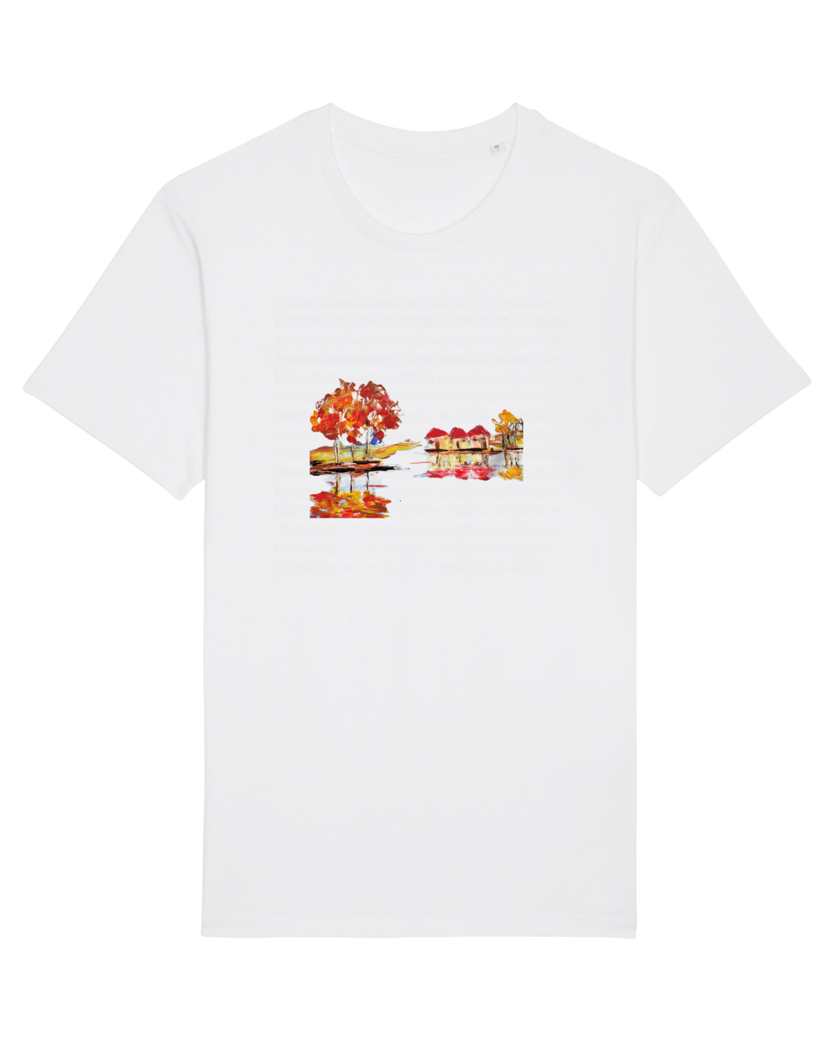 Tricou mânecă scurtă Unisex Rocker White