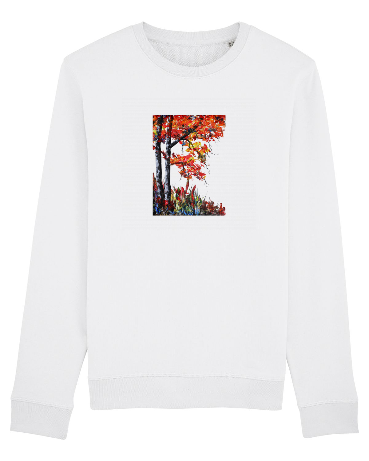 Bluză mânecă lungă Unisex Rise White