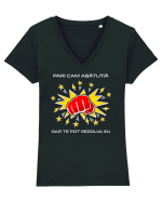 Abătut / ă v2 Tricou mânecă scurtă guler V Damă Evoker