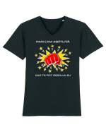 Abătut / ă v2 Tricou mânecă scurtă guler V Bărbat Presenter