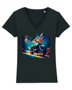 Ride your own ride Tricou mânecă scurtă guler V Damă Evoker