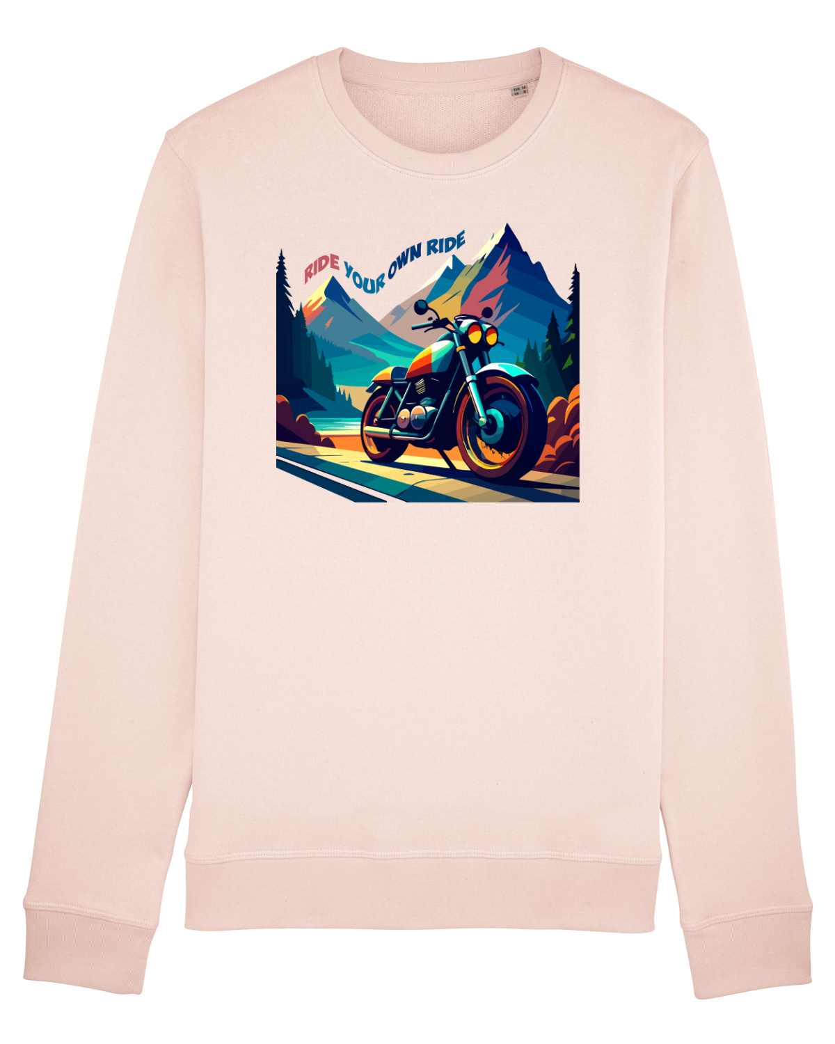 Bluză mânecă lungă Unisex Rise Candy Pink