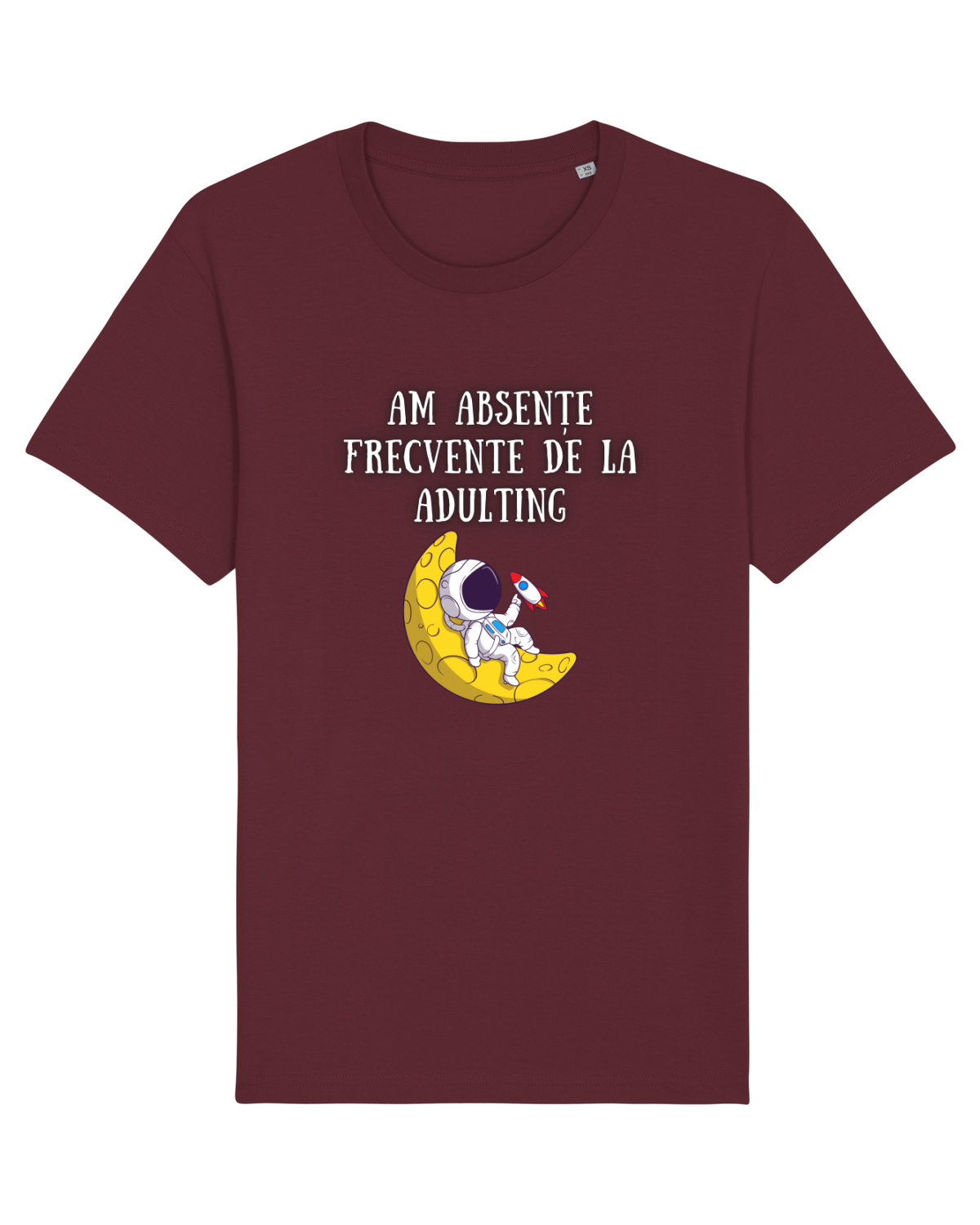 Tricou mânecă scurtă Unisex Rocker Burgundy