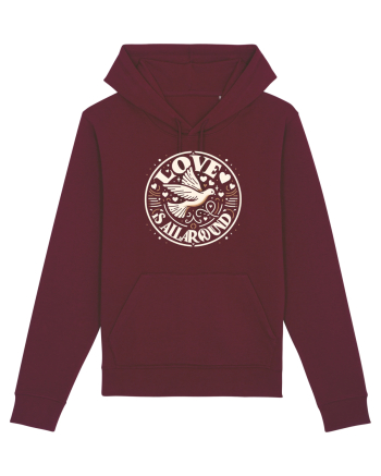 Love is all around  Burgundy