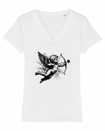 Valentine's Day Love cupid  Tricou mânecă scurtă guler V Damă Evoker