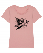 Valentine's Day Love cupid  Tricou mânecă scurtă guler larg fitted Damă Expresser