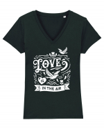 Love is in the air Tricou mânecă scurtă guler V Damă Evoker