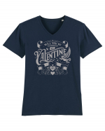 Will you be my Valentine - gri Tricou mânecă scurtă guler V Bărbat Presenter