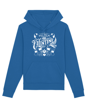 Will you be my Valentine - alb Royal Blue