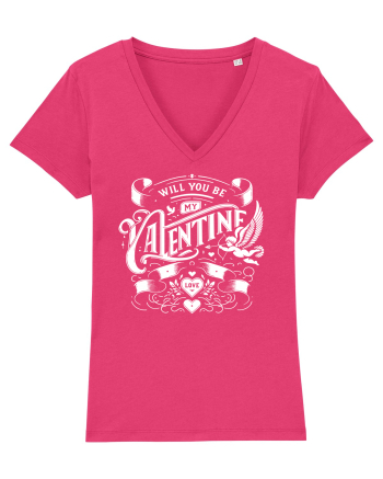 Will you be my Valentine - alb Raspberry
