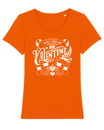Will you be my Valentine - alb Bright Orange