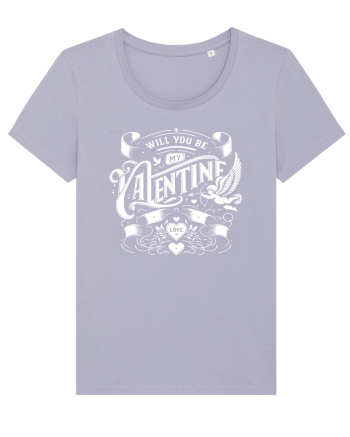 Will you be my Valentine - alb Lavender