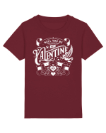 Will you be my Valentine - alb Tricou mânecă scurtă  Copii Mini Creator